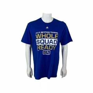Majestic Tee Men’s Size Large Blue‎ 2019 Kansas City Royals Baseball T-Shirt